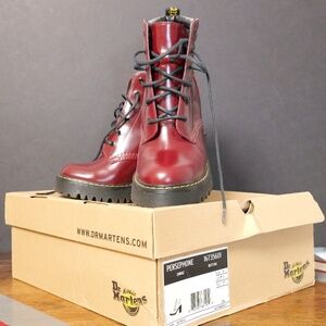 NEW* Dr. Marten Persephone boots in cherry Size 6
